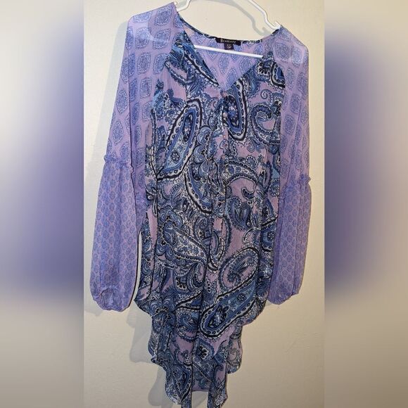 NWOT Roman's sheer blouse - Picture 8 of 9